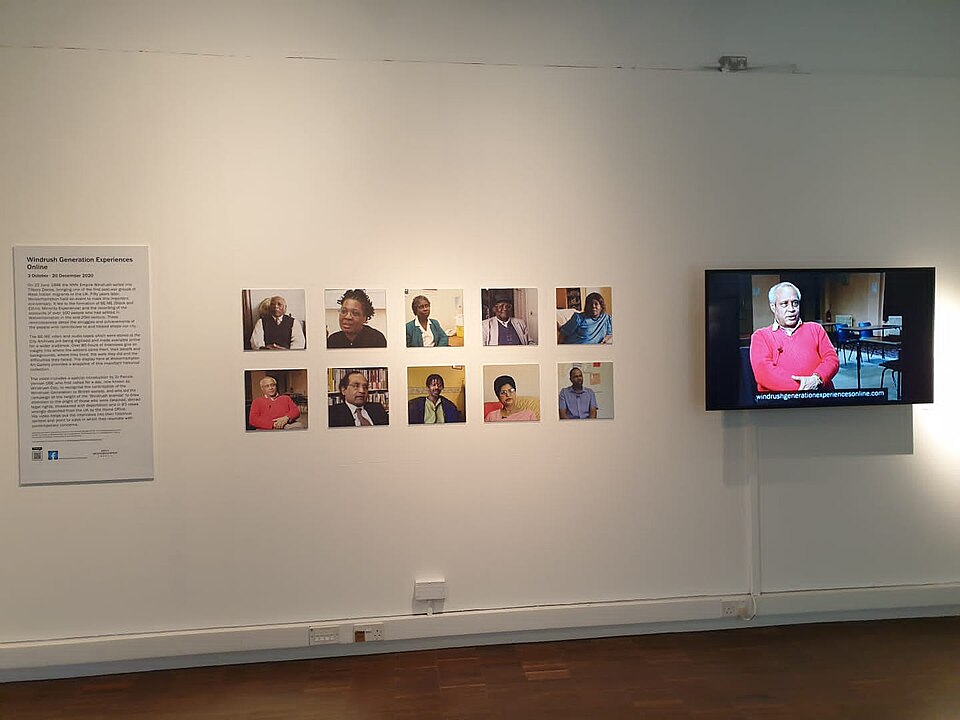 Windrush Generation Experiences exhibition at Wolverhampton Art Gallery